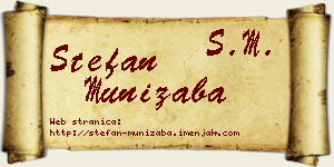 Stefan Munižaba vizit kartica